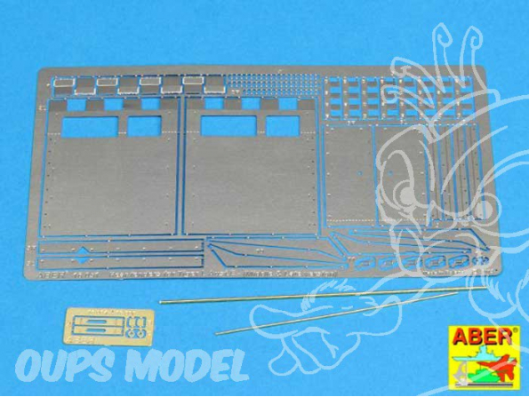 Aber 16051 Fenders arriere pour Tigre I Ausf. E Fin de production Hobby Boss 1/16