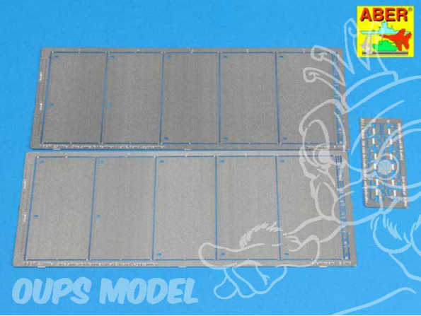 Aber 25011 Side skirts pour Panther Ausf. G & Jagdpanther Academy & Tamiya 1/25