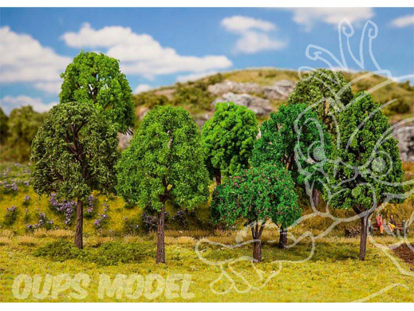 Faller 181477 4 20 Arbres de forêt mixte assortis