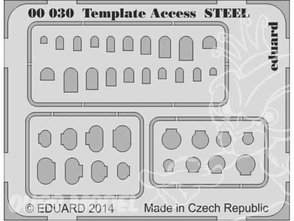 Eduard photodecoupe 00030 Pochoirs - gabarits divers