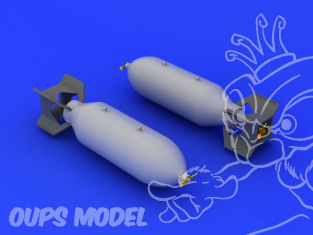 EDUARD Brassin super detaillage 632037 Bombes US 500lb 1/32