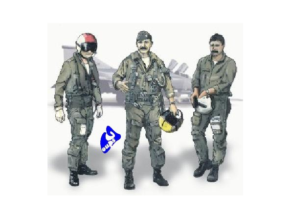 CMK figurine 72134 PILOTES US AU VIET NAM 1/72