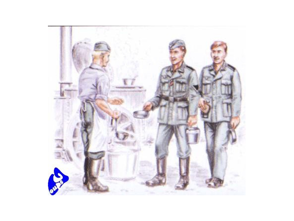 CMK figurine 72143 CUISINIER ET SOLDATS ALLEMAND 1/72