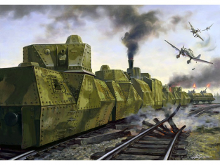 UM maquettes militaire 647 TRAIN BLINDE SOVIETIQUE N°1 KRASNOYAREC Ou N° 2 YENISEI DE LA 29e DIVISION 1/72