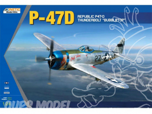 Kinetic maquette avion K3207 P-47D Bubble Top 1/24