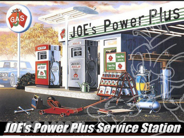 Academy maquette voiture 15122 Joe s Service Station 1/24