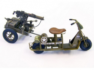 Plus Model 439 Scooter US Aeroporte avec Machine gun 1/35