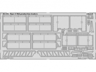 Eduard photodecoupe militaire 36276 Fenders Tigre I Milieu de production Dragon 1/35