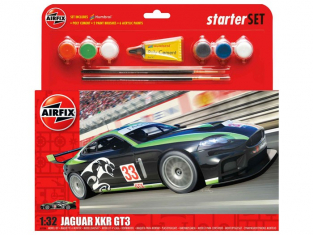 Airfix maquette voiture 55306 Jaguar XKRGT Starter Set 1/32