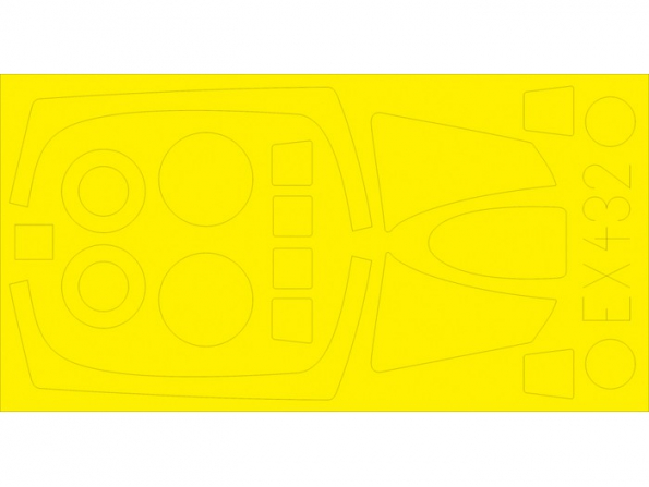 Eduard Express Mask EX432 F-101A/C Kitty Hawk 1/48