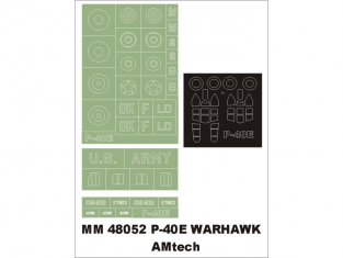 Montex Maxi Mask MM48052 P-40E AMTech 1/48