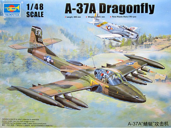 Trumpeter maquette avion 02888 A-37A Dragonfly 1/48