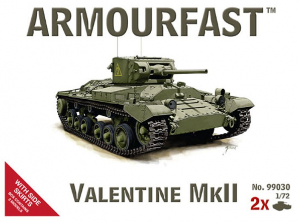 ARMOURFAST maquette militaire 99030 VALENTINE MKII 1/72