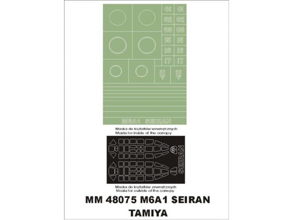 Montex Maxi Mask MM48075 Aichi M6 Seiran Tamiya 1/48