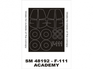 Montex Mini Mask SM48192 F-111 Academy 1/48