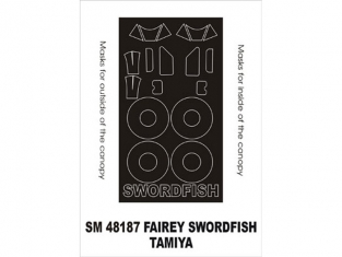 Montex Mini Mask SM48187 Fairey Swordfish Tamiya 1/48