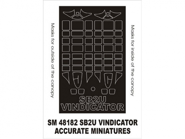 Montex Mini Mask SM48182 SB2U Vindicator Accurate Miniatures 1/48