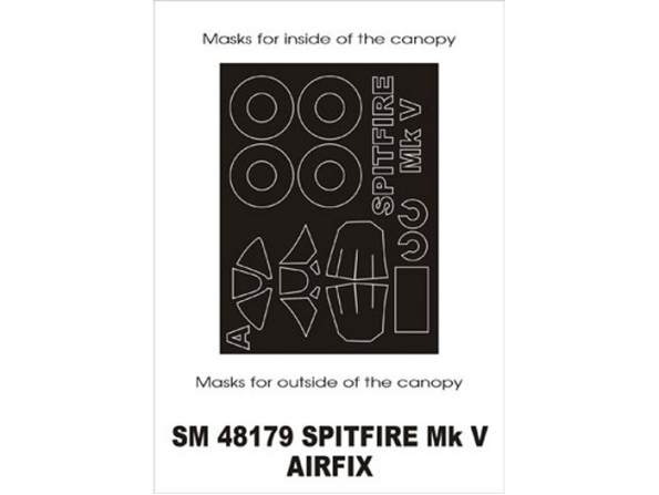 Montex Mini Mask SM48179 Spitfire MkV Airfix 1/48