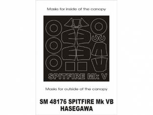 Montex Mini Mask SM48176 Spitfire MkV Hasegawa 1/48