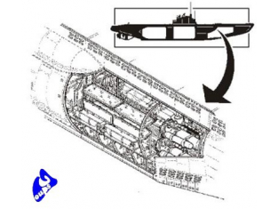 CMK Maquettes Bateau n72002 COMPARTIMENT AVANT U- BOAT 1/72