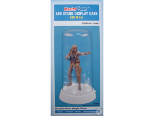 Trumpeter 09863 VITRINE RONDE (Haut Arrondi) BASE AVEC LED LUMINEUX