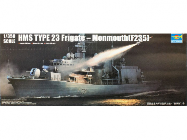 Trumpeter maquette bateau 04547 FREGATE BRITANNIQUE TYPE 23 HMS MONMOUTH (F235) 1/350