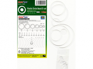 Trumpeter accessoire 09949 SET D ENSEMBLE DE PIÈCES CIRCULAIRES EN PLASTIQUE 0.3mm 