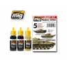 MIG peinture 7103 Set de départ Camoufalge Syrien moderne 3 x 17ml