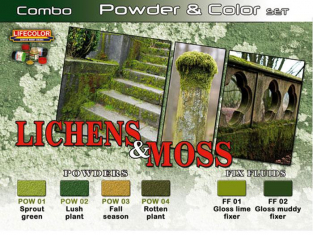 LIFECOLOR peinture SPG06 Set Lichens et Mousse