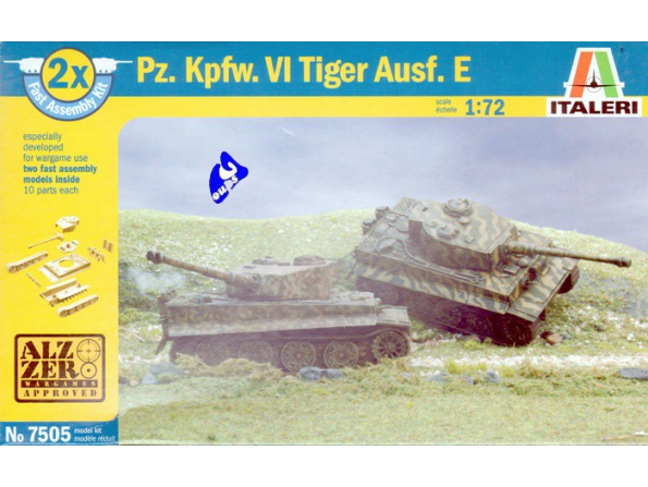 Italeri maquette militaire 7505 Tigre VI wargame 1/72