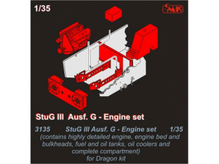 CMK kit amelioration 3135 SET MOTEUR Pour StuG III Ausf G 1/35