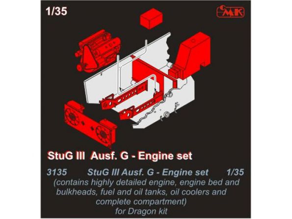 CMK kit amelioration 3135 SET MOTEUR Pour StuG III Ausf G 1/35
