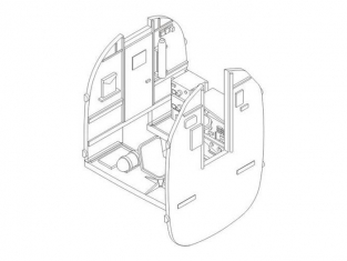 CMK kit amelioration 7233 SET COMPARTIMENT DU NAVIGATEUR Pour B-24 LIBERATOR 1/72