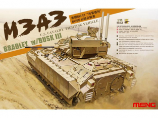 Meng maquette militaire SS-006 US CAVALRY FIGHTING VEHICLE M3A3 BRADLEY With BUSK III 1/35