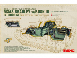 Meng maquette militaire SPS-017 SET DETAIL INTERIEUR Pour M3A3 BRADLEY BUSK III 1/35