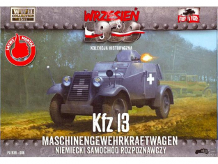 IBG maquette militaire pl006 Kfz.13 MASCHINENGEWEHRKRAFTWAGEN 1/72