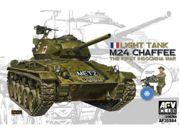 AFV maquette militaire 35S84 M-24 CHAFFEE 1er Régiment De Chasseurs À Cheval armée Française INDOCHINE 1/35