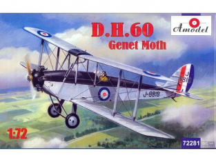 Amodel maquette avion 72281 DE HAVILLAND DH.60 GENET MOTH 1/72