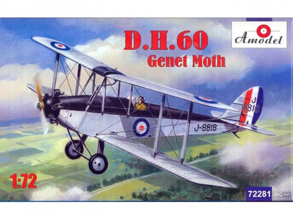 Amodel maquette avion 72281 DE HAVILLAND DH.60 GENET MOTH 1/72