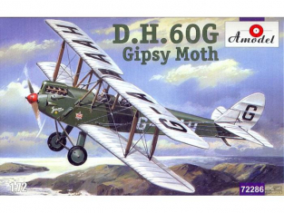 Amodel maquette avion 72286 DE HAVILLAND DH.60 G GIPSY MOTH 1/72