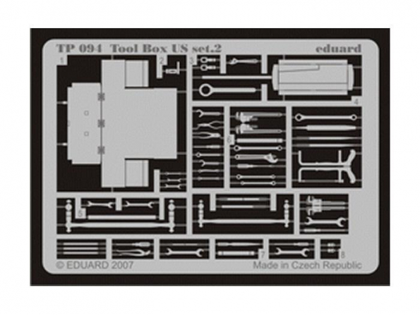 Eduard photodecoupe TP094 BOITE A OUTILS US 1/35