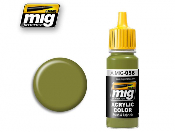 MIG peinture authentique 058 Vert Khaki clair