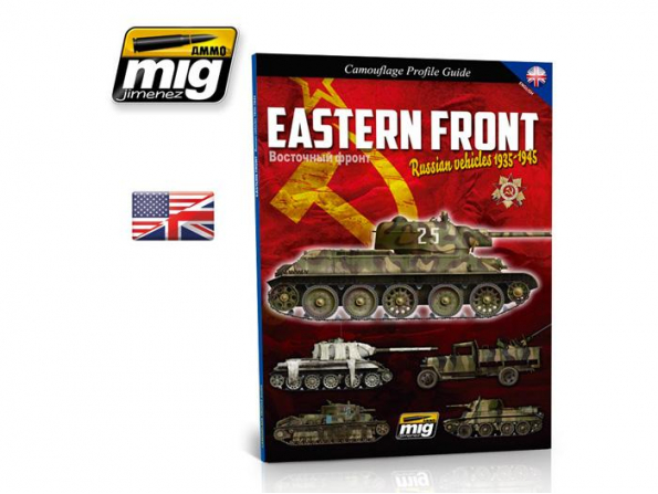 MIG Librairie 6007 Guide de camouflage Front de l'Est Véhicules Russes de 1935 a 1945 en langue Anglaise