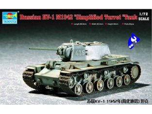 Trumpeter maquette militaire 07234 CHAR LOURD SOVIETIQUE KV-1 1/