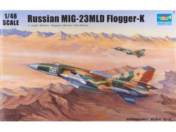 Trumpeter maquette avion 02856 MIG-23MLD Flogger- K 1/48