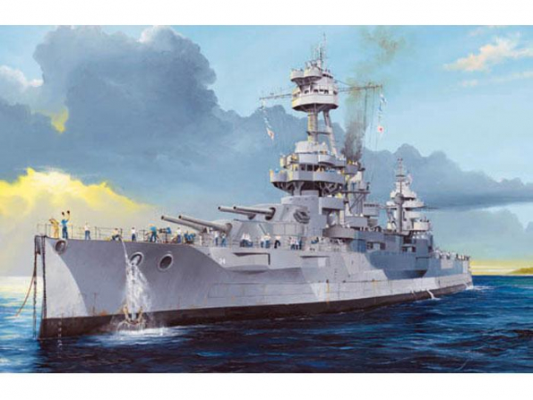 Trumpeter maquette bateau 05339 CUIRASSE US BB-34 USS NEW-YORK 1941 1/350