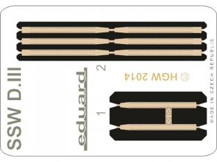 EDUARD photodecoupe avion 49070 Harnais FABRIC SSW D.III Eduard 1/48