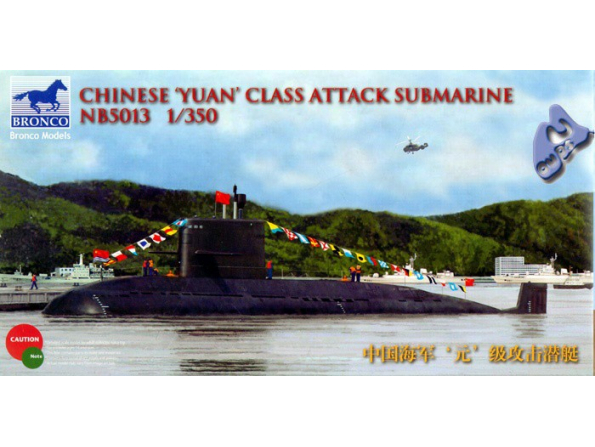 BRONCO maquette sous marin 5013 CHINOIS CLASSE "YUAN" 1/350