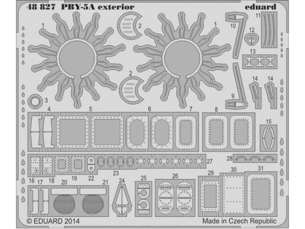 EDUARD photodecoupe avion 48827 Exterieur PBY-5A Revell 1/48