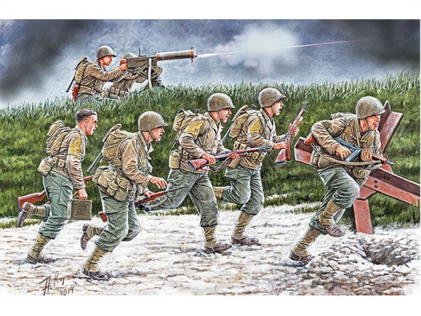 Master Box personnages militaire 35130 MOVE, MOVE, MOVE!!! Infanterie US Operation Overlord 1/35